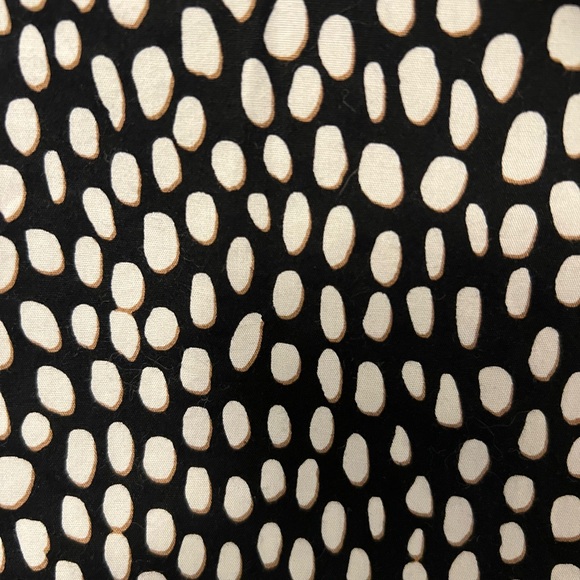 J Crew Black and White Polka Dot Cotton Button-Up Shirt XL - Picture 5 of 8